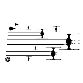 Виниловые наклейки Tie Fighter Disney