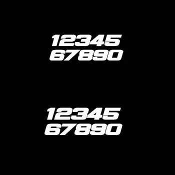 Виниловый забавный номер телефона 1234567890 Наклейки и наклейки из углеродного волокна, забавные наклейки для стайлинга автомобилей, 15,5*5,4 см