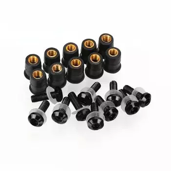 Винт для крепления лобового стекла, 5 мм, для HONDA CBR600 CBR600F CBR600F2 cbr600f3 CBR600F4 CBR600F4I CBR600RR