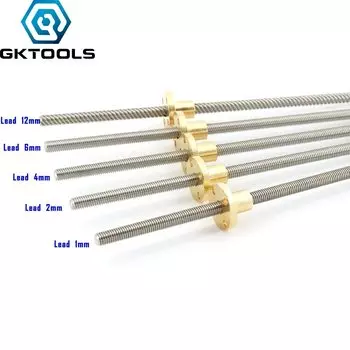 Винт Т6 GKTOOLS 304 нержавеющая сталь 300 мм