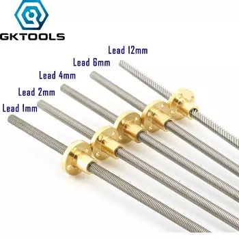 Винт Т8 GKTOOLS нержавеющая сталь 304 200 мм