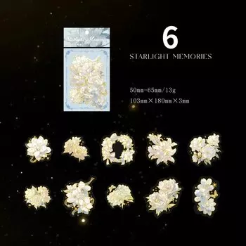 Винтаж стикеры цветы Mr.Paper 20шт