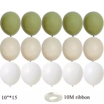 Винтаж зелёный воздушный шар с цифрами, набор для праздника