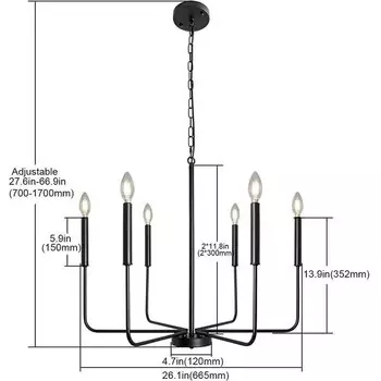 Винтажная люстра CHUSUKRU золотая и медная