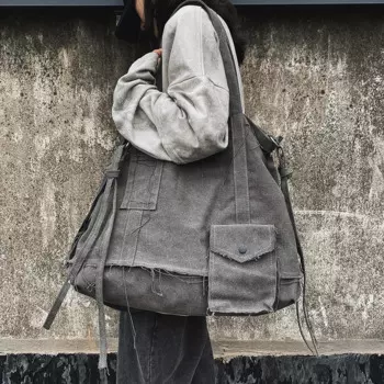 Винтажная многофункциональная Холщовая Сумка для студентов, школьников, учительниц, тканевая сумка для отдыха с верхней ручкой для подростков, большая сумка для покупок