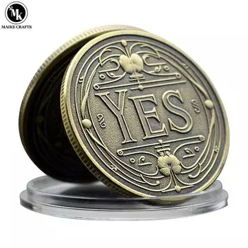 Винтажная монета Да или Нет olevo