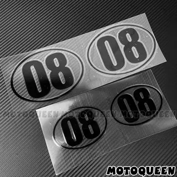 Винтажная мотоциклетная наклейка для автомобиля, Овальный топливный бак, задняя крышка