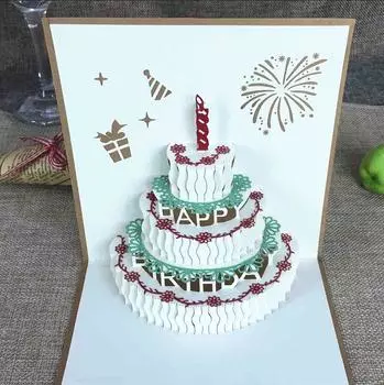 Винтажная открытка WEHRPARTY 3D золотая