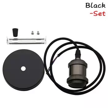 Винтажная Ретро Лампа Эдисона, Подвесной Светильник E27, Цоколь, Алюминиевая Основа