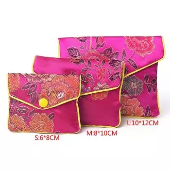 Винтажная шелковая сумочка для украшений foundtwo