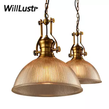 Подвесная люстра willlustr ребристая стеклянная