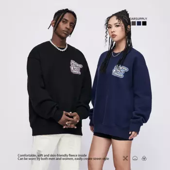 Винтажная Толстовка Mikydely с круглым вырезом и принтом