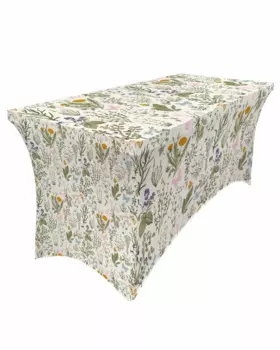 Винтажная трав Цветочная бабочка цветок прямоугольная фотоюбка свадебный стол Обложка кухонный обеденный стол скатерть