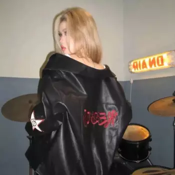 Винтажная женская кожаная куртка со звездами и вышивкой, куртка-бомбер, уличная одежда большого размера, верхняя одежда из искусственной кожи, кожаное пальто в корейском стиле