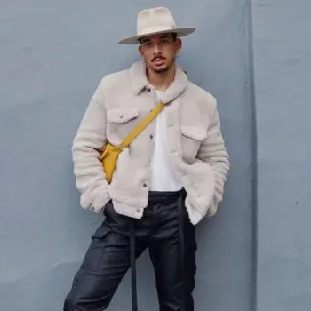 Винтажное модное свободное простое однотонное длинное шерстяное пальто Мужская теплая Свободная куртка