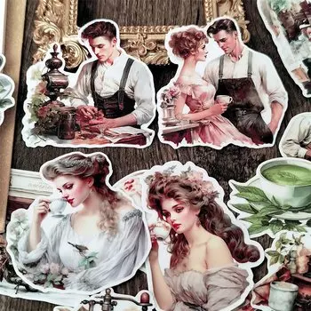 Винтажные акварельные стикеры BLINGIRD