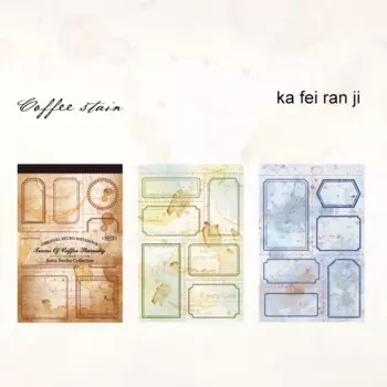 Винтажные этикетки JIANWU 30 листов