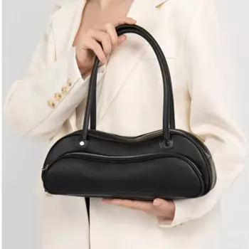 Винтажные черные сумки на плечо JIAERDI для женщин, новинка, Лидер продаж, шикарная кожаная сумочка в виде лягушки, сумочка-багет, Женская винтажная сумка под подмышек Y2k