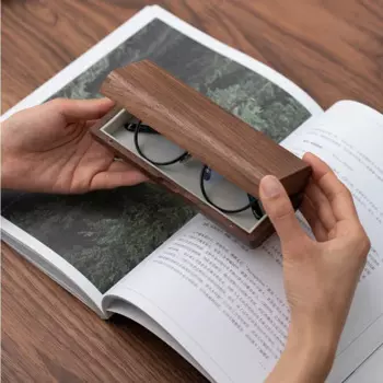 Винтажные деревянные футляры для хранения из ореха