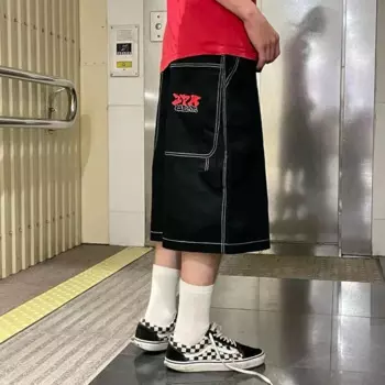 Винтажные джинсовые шорты большого размера в стиле хип-хоп