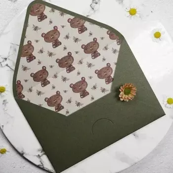 Винтажные конверты Авокадо Зеленого цвета