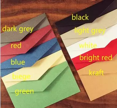 Винтажные конверты из крафт-бумаги 5 шт., 11x22 см