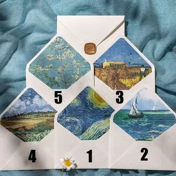 Винтажные конверты Samgubo с картинами Ван Гога 10 шт.