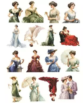 Винтажные наклейки BLINGIRD