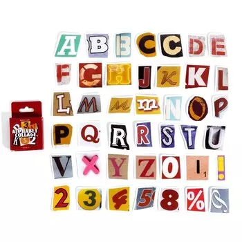 Винтажные наклейки буквы Gimue