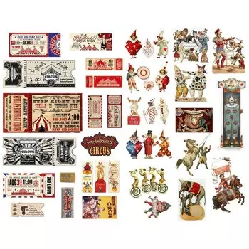 Винтажные наклейки для декора Seasonstorm