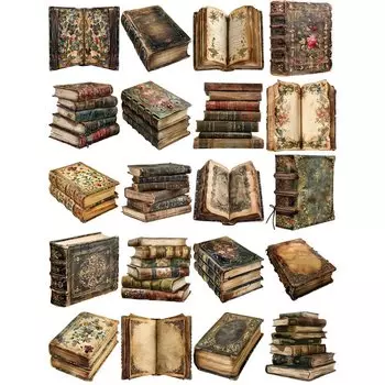 Винтажные наклейки для скрапбукинга TIAMECH 20 шт