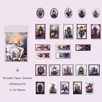 Винтажные наклейки-коллажи Journamm