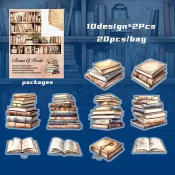 Винтажные наклейки Mr. Paper Лилипут 20 шт