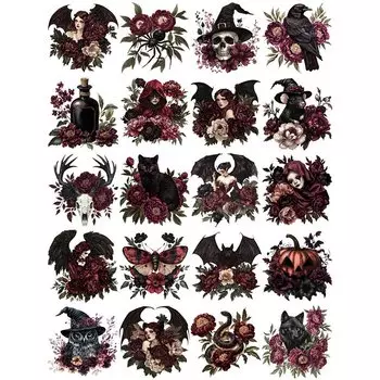 Винтажные наклейки «Злая девушка» TIAMECH