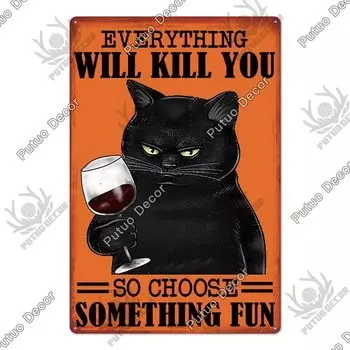 Винтажные постеры Putuo с кошкой