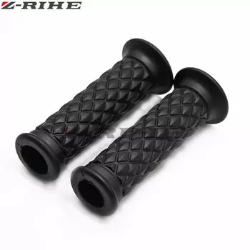 Винтажные Ретро рукоятки мотоциклетные рукоятки 7/8 "22 мм коричневые алмазные рукоятки и наконечники руля