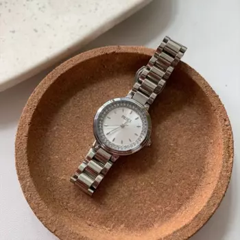 Винтажные женские часы со стальным ремешком, женские кварцевые часы, водонепроницаемые женские серебряные часы, ретро женские наручные часы с браслетом