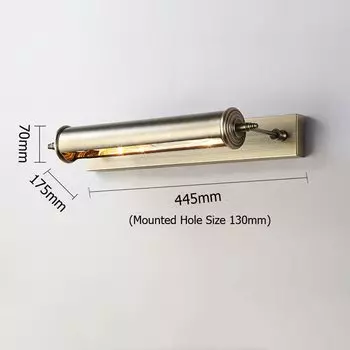 Винтажный бронзовый настенный светильник wecus E14