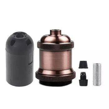 Винтажный металлический патрон для лампы E27