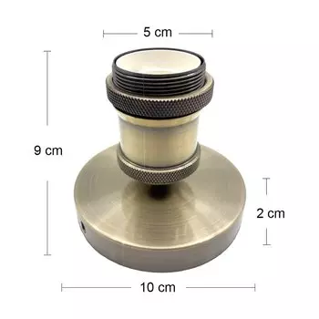 Винтажный металлический патрон для лампы E27 GANRILAND