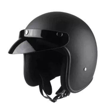 Винтажный мотоциклетный шлем Casco Moto Retro из АБС-пластика, с открытым лицом, матовый, черный, от M до XXL
