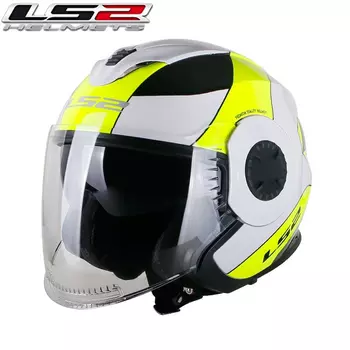 Винтажный мотоциклетный шлем LS2 OF570 ls2 VERSO, локомотив с открытым лицом, Ретро Скутер, мотоциклетный шлем