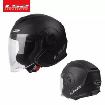 Винтажный мотоциклетный шлем LS2 OF570 ls2 VERSO, локомотив с открытым лицом, Ретро Скутер, мотоциклетный шлем