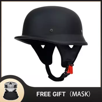 Винтажный мотоциклетный шлем в стиле ретро, Casco, мотоциклетный шлем на пол лица, немецкий шлем для скутера, яркий черный, стильный, сертифицирован в горошек