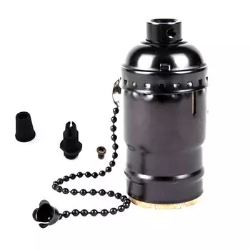 Винтажный патрон для лампы E27, алюминий, медный