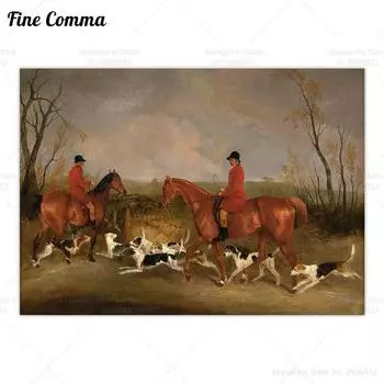 Винтажный плакат с лисой Fine Comma Style