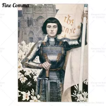 Винтажный плакат Жанна д'Арк Fine Comma Style