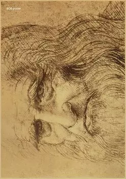 Винтажный постер Леонардо да Винчи lanxihaibao