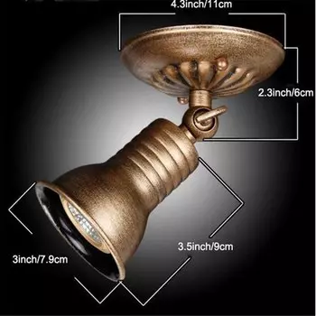 Винтажный потолочный светильник WECUS