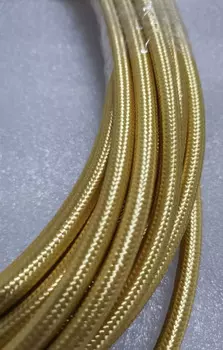 Винтажный тканевый электрический кабель Wisdom Tyiumph Shop 0,75 мм черный/желтый